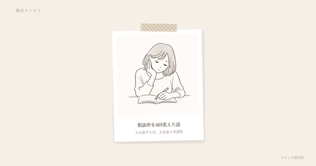 相談所を4回変えた話
